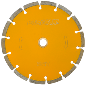 Disco de diamante segmentado de 7" amarillo para corte de recinto volcánico, easy-cut