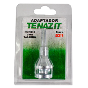 Adaptador para taladro con vástago de 1/4" para montar discos de corte