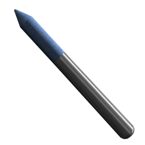 Punta montada azul tipo a-15 para desbaste de metal