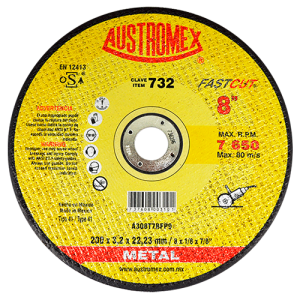 Disco de 8" x 1/8" x 7/8" para corte de metal, fast cut