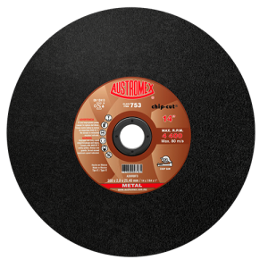 Disco de 14" x 7/64" x 1" para corte de elementos huecos de metal, chip-cut