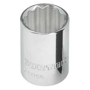Dado cuadro de 3/8", 12 puntas, en pulgadas, 1"