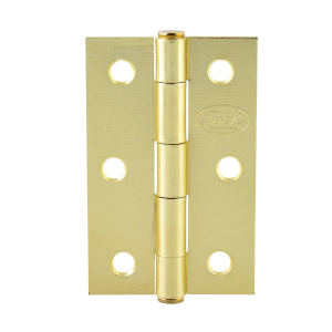 Bisagra alargada perno remachado de acero latón brillante 2" x 1.61"