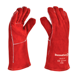 Guante soldador rojo hilo kevlar