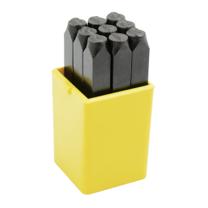 Juego de números del "0" al "9" de golpe 4 mm, 9 piezas