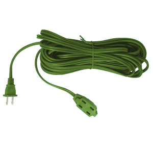 Extensión eléctrica doméstica color verde, 3 m