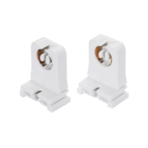 Portalámpara base g13 bipin, 2 piezas, color blanco