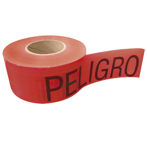 Cinta para barricada "peligro" ancho 3" de 100 m