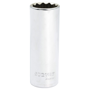 Dado largo cuadro de 1/2", 12 puntas, en pulgadas, 1-1/8"