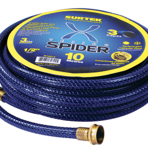 Manguera para jardín tejido spider con conector metálico 1/2", 20 m