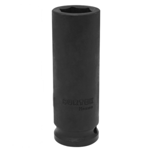 Dado de impacto largo cuadro de 1/2", 6 puntas, métrico, 17 mm