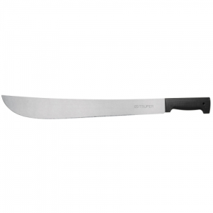 Machete estándar 18' cacha negra inyectada, en bolsa, truper