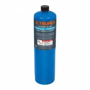 Cilindro de gas propano de 400g, azul, truper