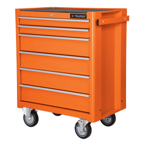Gabinete metálico móvil, 6 cajones, capacidad 130 kg, truper