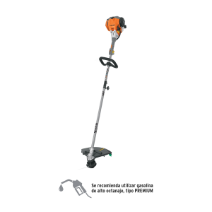 Desbrozadora a gasolina 30cc mango tipo 'd', 17'corte, recta
