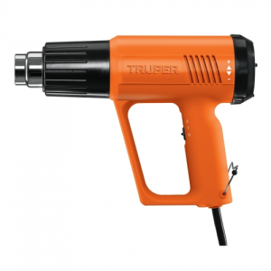 Pistola de calor 2000w con 9 accesorios, truper pro