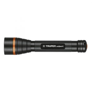 Linterna de aluminio led cree 235 lm con 2 pilas aa, truper