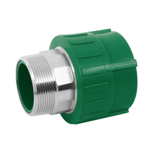 Adaptador ppr 2' macho con inserto metálico, foset