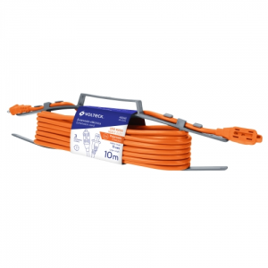 Extensión eléctrica de uso rudo 10 m 2x16 awg, volteck