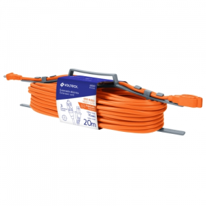 Extensión eléctrica de uso rudo 20 m 2x16 awg, volteck
