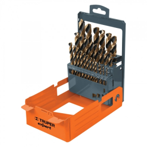 Juego de 29 brocas hss para metal en estuche, truper expert