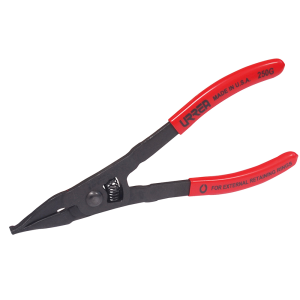 Pinza para anillos de retención con mango rubber grip punta plana 8-3/4"