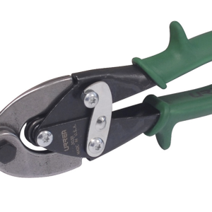 Tijera para hojalatero tipo aviación derecha con mango rubber grip, 10"