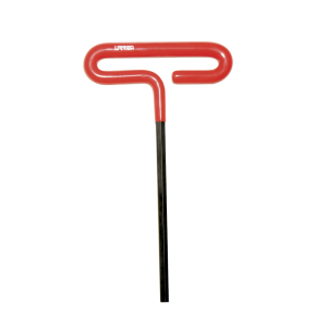 Llave hexagonal corta tipo "t" mango de vinil, en pulgadas, 1/8"
