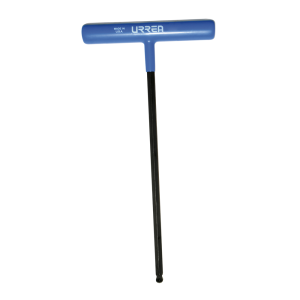 Llave hexagonal larga tipo "t" punta de bola ergonómica métrica, 8 mm