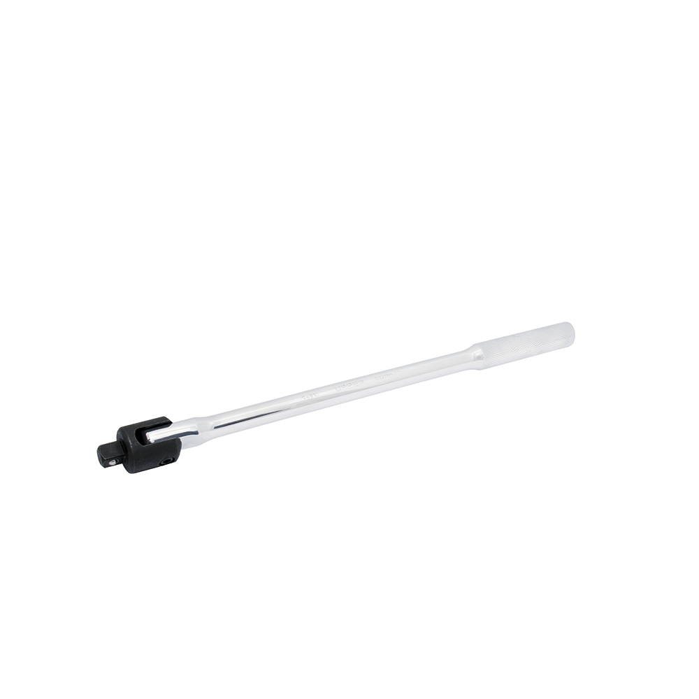 Mango articulado cromado para dado cuadro de 1/2", 15-3/4"