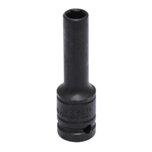 Dado de impacto pared delgada cuadro de 1/2", 6 puntas, métrico, 10 mm
