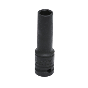 Dado de impacto pared delgada cuadro de 1/2", 6 puntas, en pulgadas, 1/2"