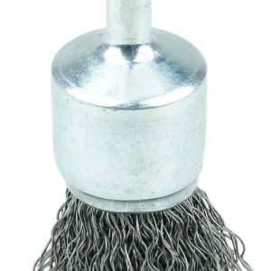 3/4" cepillo de punta con vástago de alambre ondulado, .020"